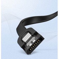 Kabel SATA Vinkelkabel 1.0-3.0 upp till 5GB / s 0.5m - svart