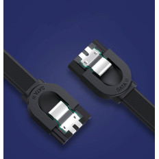 Kabelski kabel SATA 1.0-3.0 do 5 GB / s 0.5m - Črna