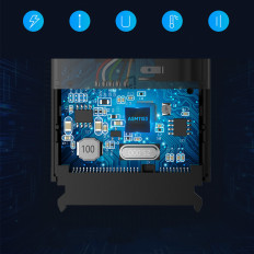 Káblový adaptér pre HDD a SSD SATA 2.5 '' / 3.5 '' USB 3.0 až 12TB - čierna