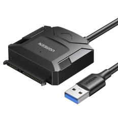 Kabeladapter til HDD og SSD SATA 2.5 '' / 3.5 '' USB 3.0 til 4TB - Sort