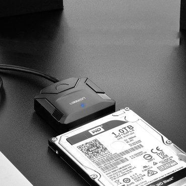 Kabeladapter för HDD och SSD SATA 2,5 '' / 3,5 '' USB 3.0 till 4TB - Svart