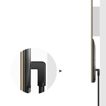 Kabel kabelskog kuta 90deg HDMI 4K 30Hz 1m - crno