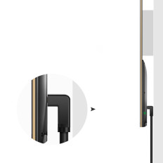 Kabelvinkelkabel 90deg HDMI 4K 30Hz 1m - Sort