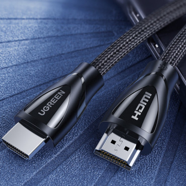 Kabel Fleksibel Slange i HDMI 8K 60Hz 2m - Sort