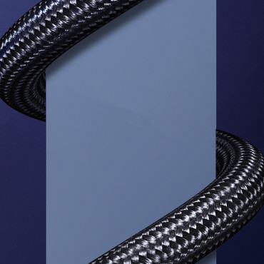 Kabel Fleksibel slange i HDMI 8K 60Hz 2M - svart