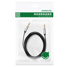 Aux Mini Jack Audio Cable 3.5mm 1m - svart