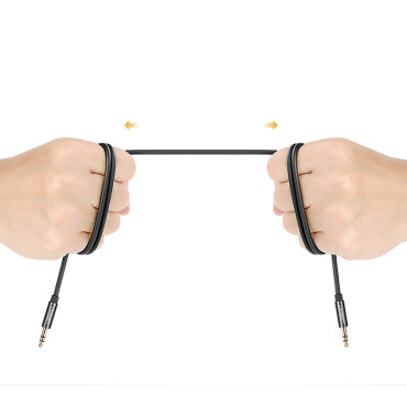 Aux Mini Jack Audio Cable 3.5mm 1m - svart