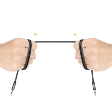 Aux Mini Jack Audio Cable 3.5mm 1m - svart