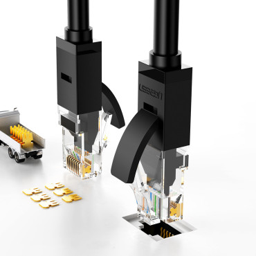Patchcord LAN Ethernet U / UTP CAT sieťový kábel. 6 1000 MB / S 8M - čierna