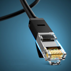 Patchcord LAN Ethernet U / UTP Cat Network. 6 1000MB / S 8M - Μαύρο