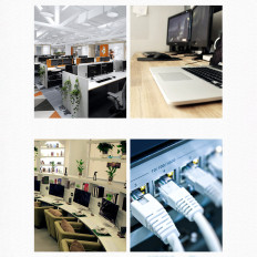 Patchcord LAN Ethernet U / UTP Cat Network. 6 1000MB / S 8M - Μαύρο