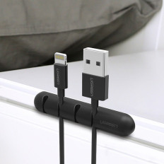 Veranstaltergriff bis zu 4 Kabel selbstklebender Drähte - schwarz