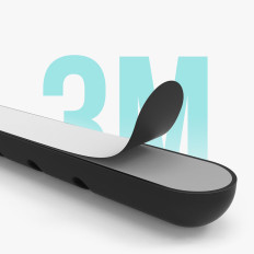 Organizator ročaj do 4 kable samolepilnih žic - črna