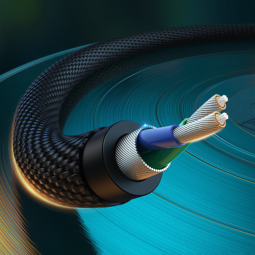 Garso vario kabelio kabelis 3.5mm Mini Jack - 2x RCA 2m