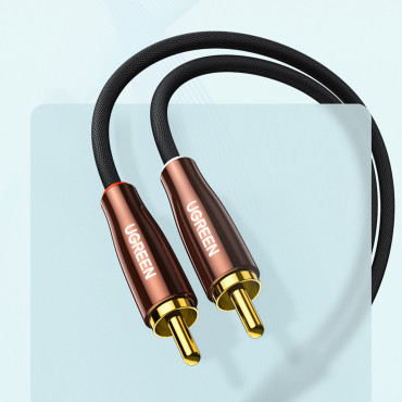 Garso vario kabelio kabelis 3.5mm Mini Jack - 2x RCA 2m