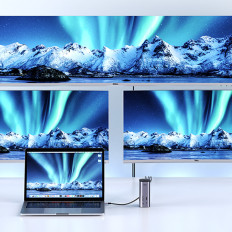 12W1 Monitoiminen telakointiasema Hub-sovitin Ugreen CM555 - harmaa