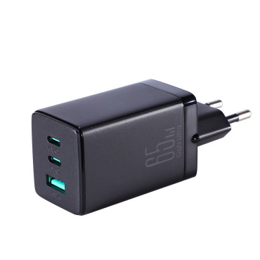 Snabb Aperticate Charger USB 2x USB-C + USB-C-kabel 1.2m - svart