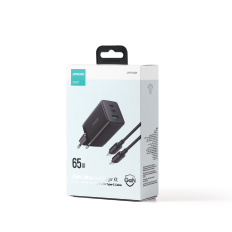 Rask apertikat lader USB 2x USB-C + USB-C-kabel 1.2m - Svart