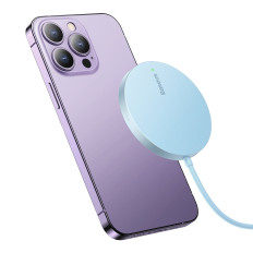 Einfache Mini3 Magsafe Qi 15w - Blaue Induktion Magnetischer Ladegerät