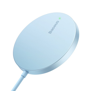 Enostavno Mini3 Magsafe Qi 15W - modri indukcijski magnetični polnilnik