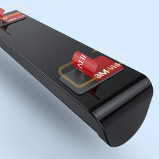 Placa de estacionamiento para el automóvil en el número de teléfono del conductor - Negro