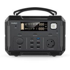 Portable Tourist PowerBank Power Station 484WH 500W LED - Svart