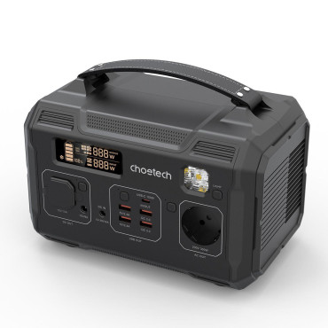 Bärbar turist Powerbank Power Station 281Wh 300W LED - Svart