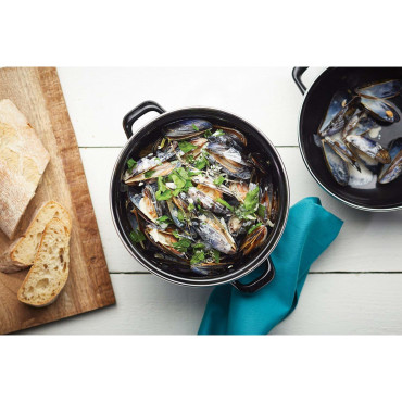 Casserole à moules avec couvercle 5 l - Hendi 625101