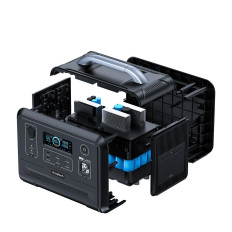Φορητό τουριστικό PowerBank LifePO4 960WH 1200W - Μαύρο