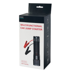 3in1 Löpbil Hoppstart + Powerbank 8000mAh + LED-ficklampa - Svart