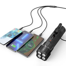 3in1 Löpbil Hoppstart + Powerbank 8000mAh + LED-ficklampa - Svart