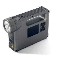 4in1 Starta bilhoppstarten + Powerbank 8000MAH + Kompressor + LED-ficklampa - Svart