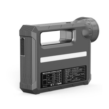 4in1 Zagon avtomobilov Skoči Starter + PowerBank 8000Mah + kompresor + LED svetilka - črna