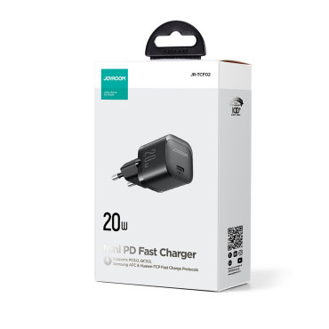 Mini polnilnik za USB-C telefon 20W PD JR-TCF02 - črna