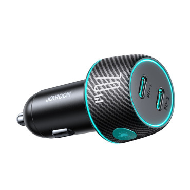 Double car charger 2x USB-C...