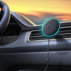 Inductievlader voor de auto op de Air MagSafe 15W USB-C 25W - Zwart