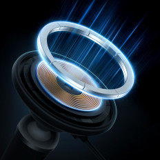 Induktionslader für das Auto auf der Luft-Magsafe 15W USB-C 25W - Schwarz