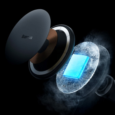 Carregador de indução para o carro no Air Magsafe 15w USB-C 25W - Preto