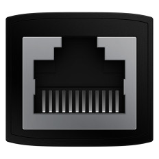 Připojení LAN Cable LAN Ethernet RJ-45 AirJoy Black - 2 ks Set