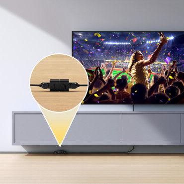 Ryšys LAN kabelis LAN Ethernet RJ-45 airjoy Black - 2 vnt