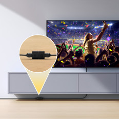 Conexão LAN Cabo LAN Ethernet RJ-45 Airjoy Black - 2 pcs Set