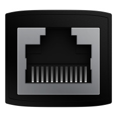 Spojka LAN Ethernet Konektor Konektor RJ-45 Airjoy Black