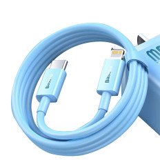 Káblový kábel pre iPhone Superior Series USB-C - Lightning 20W PD 1M - BLUE