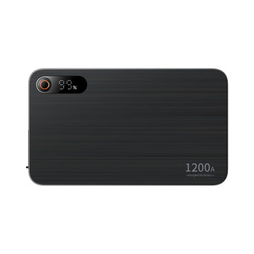 3in1 Τρέξιμο αυτοκινήτου Starter 1200A + PowerBank 7200mAh + LED Flashlight - Μαύρο