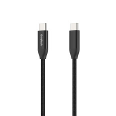 Kabeļu kabelis USB-C 1M datu iekraušanai un pārraidei - melns