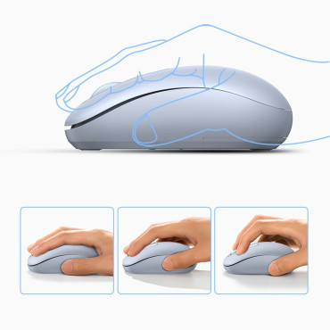 Mouse sem fio USB 2.4GHz sem fio Ugreen Mu105 - azul