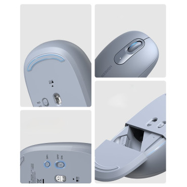 Mouse sem fio USB 2.4GHz sem fio Ugreen Mu105 - azul