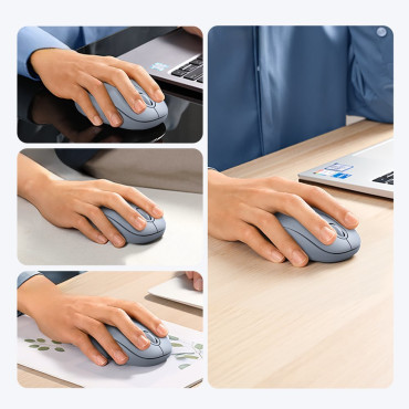 Souris sans fil USB 2.4GHz sans fil Ugreen Mu105 - bleu