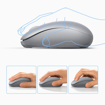 Mouse sem fio USB 2.4GHz sem fio Ugreen Mu105 - cinza