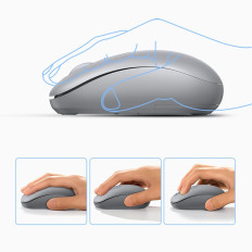 Mouse sem fio USB 2.4GHz sem fio Ugreen Mu105 - cinza